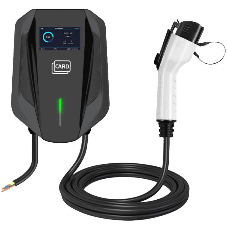 BSW-EV | Wall-Mounted EV Charger with Screen | ENERGY STAR 1 Wallbox EV V8 with Screen_energy Star_black