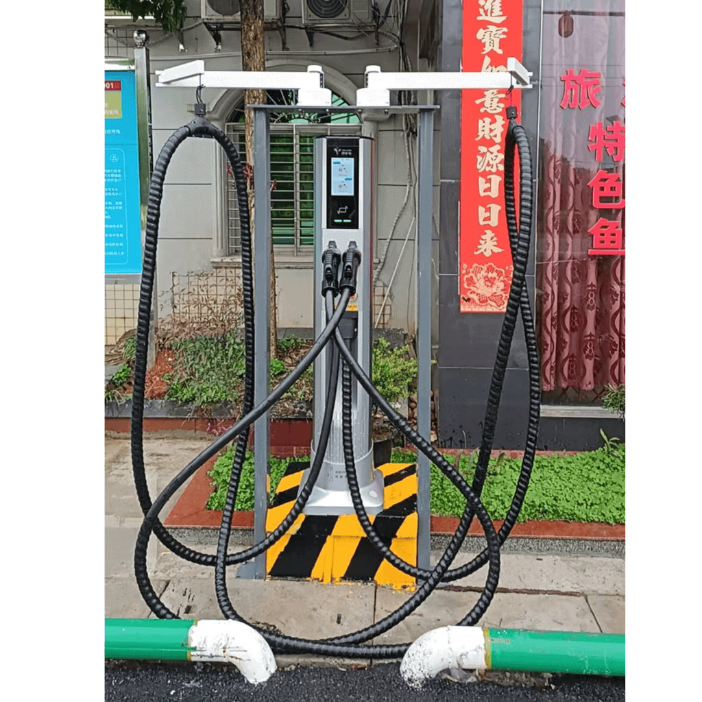 Retrofitting EV Chargers with Cable management system